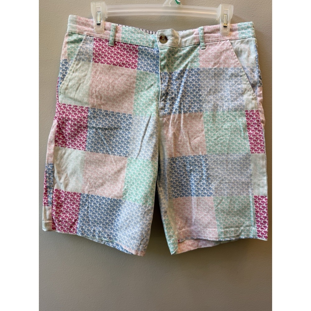 Vineyard Vines For Target Boys Patchwork Whale Shorts XL 16